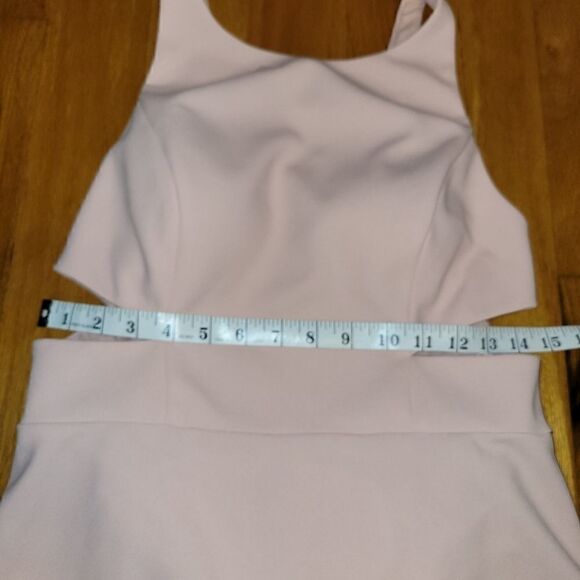 Aidan Mattox Pink Blush Side Cut-Out Dress 8 - Picture 8 of 11